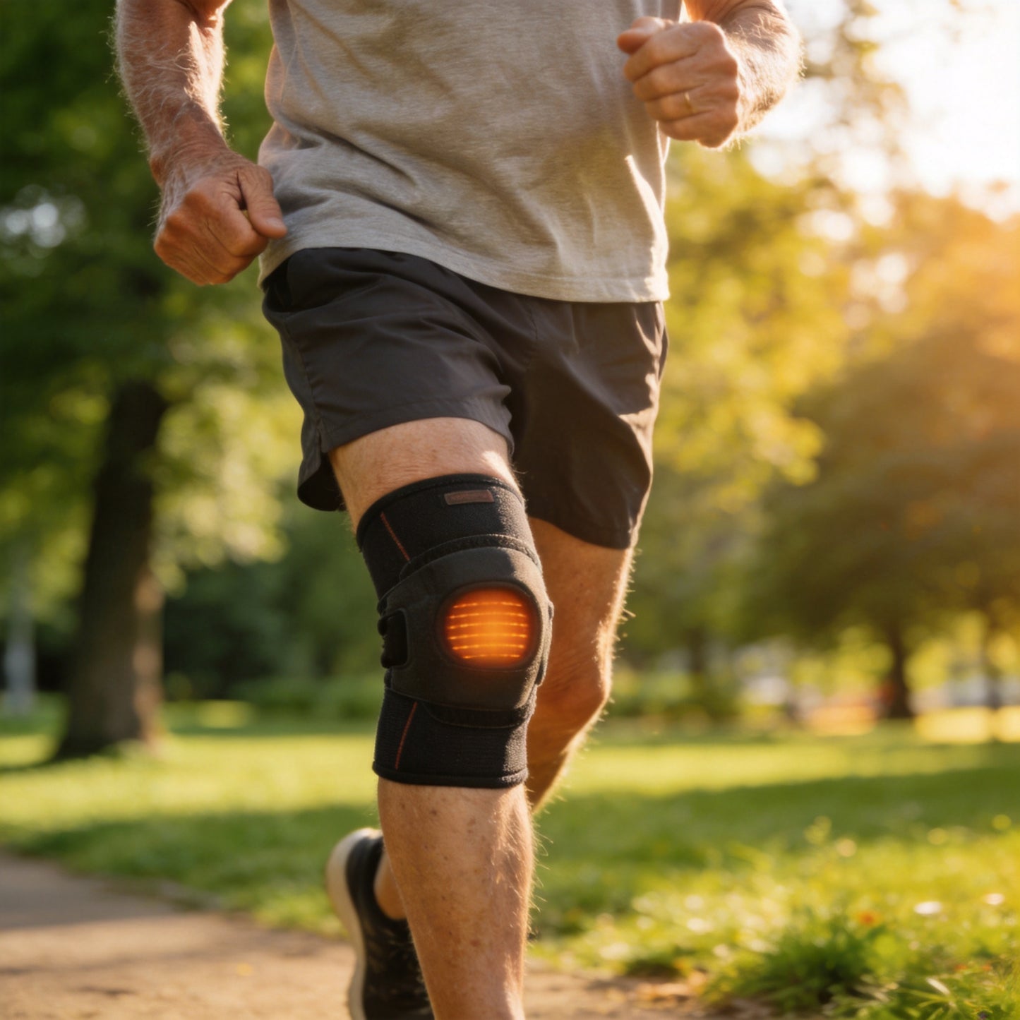 Knee Sleeves - Lifestyle - Active Senior Walking