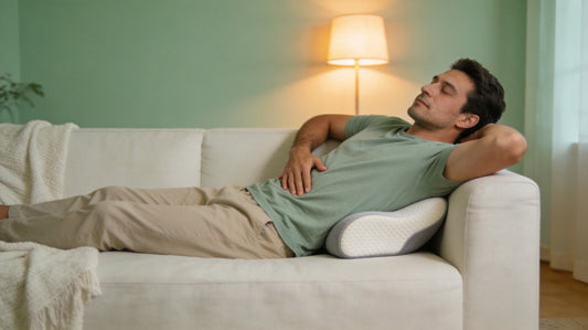 The complete at-home toolkit for desk-worker lower back pain: lumbar support, seat cushions, massage gear, and a 10-minute daily reset.