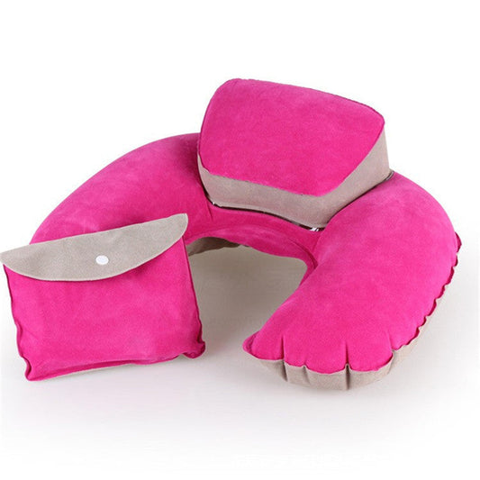 Memory Foam Travel Neck Pillow with Ergonomic Support for Flights
