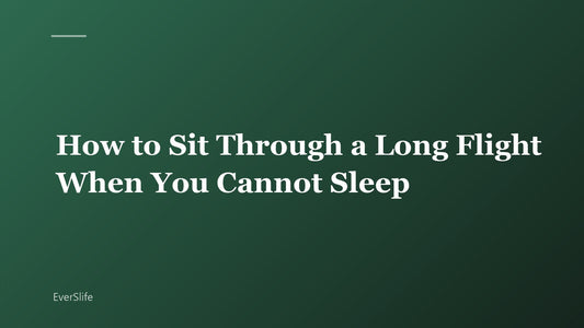 How to Sit Through a Long Flight When You Cannot Sleep
