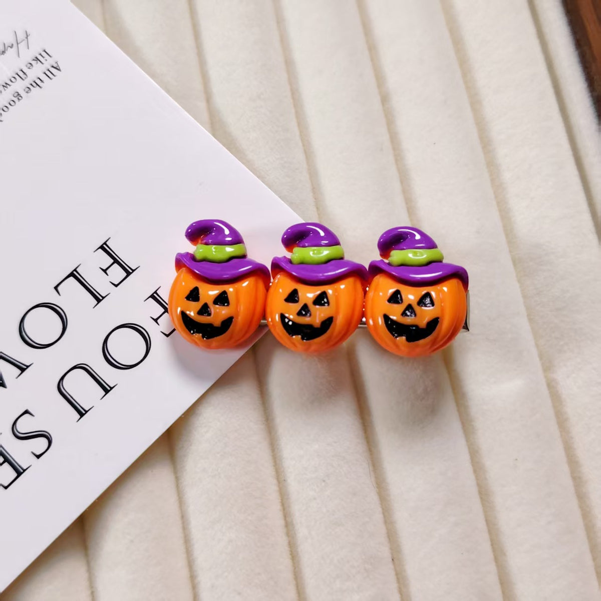Halloween Witch Hat Hair Clip | Pumpkin Ghost Party Accessory for Kids