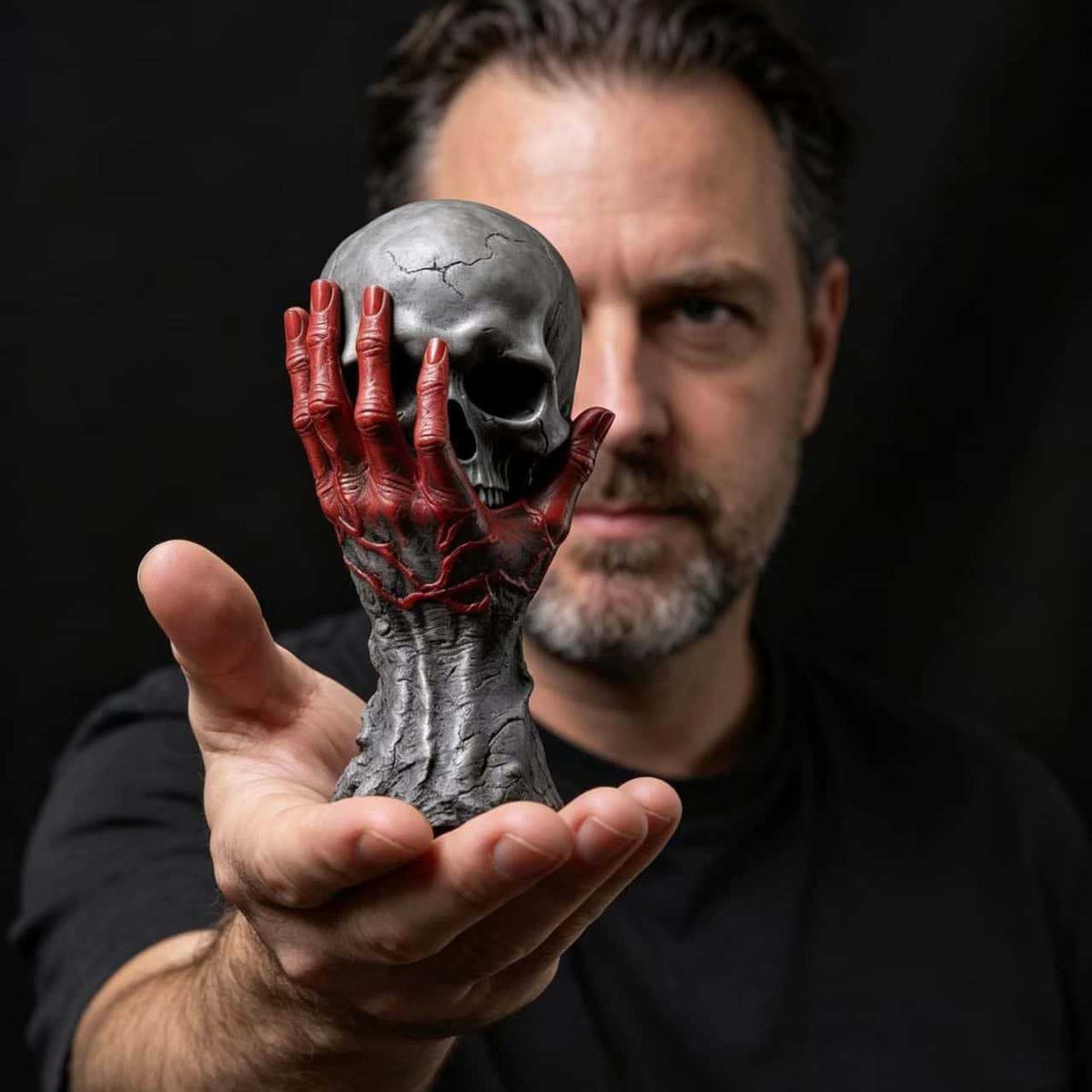 Halloween Gothic Hand Ornament | Dark Decor Shelf Accent