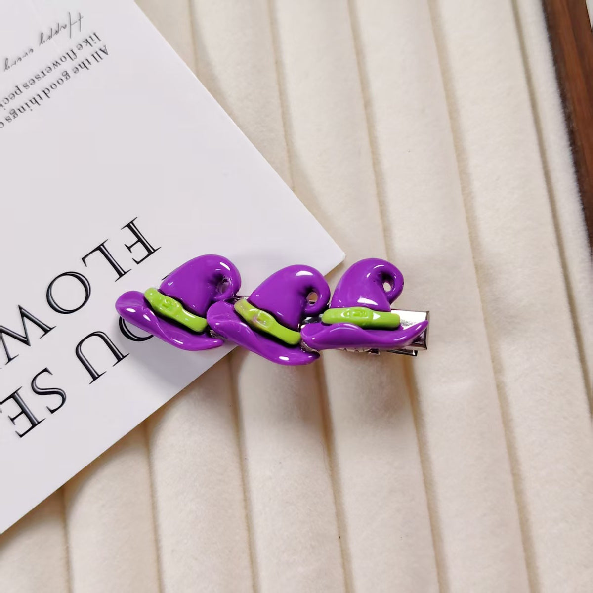 Halloween Witch Hat Hair Clip | Pumpkin Ghost Party Accessory for Kids