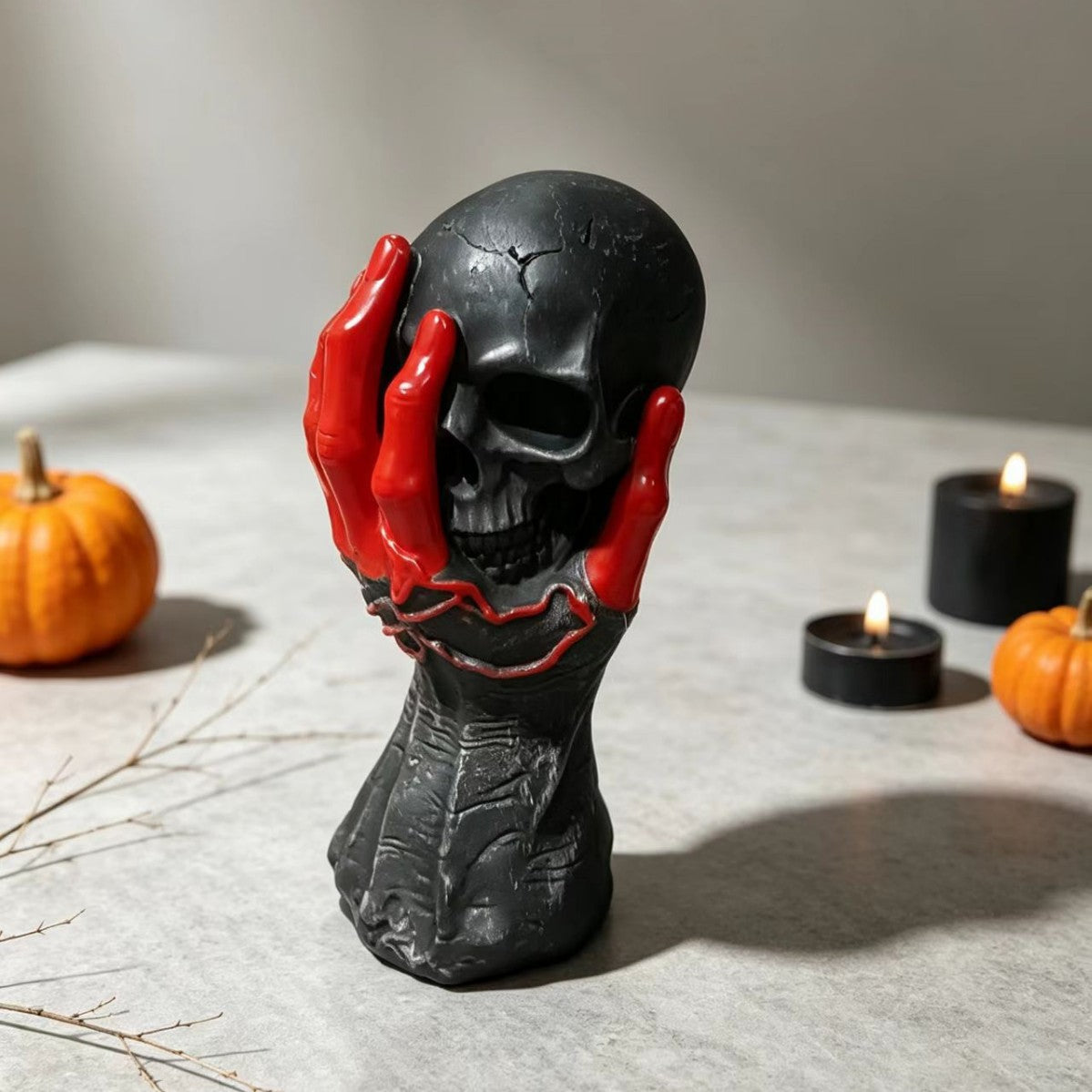 Halloween Gothic Hand Ornament | Dark Decor Shelf Accent