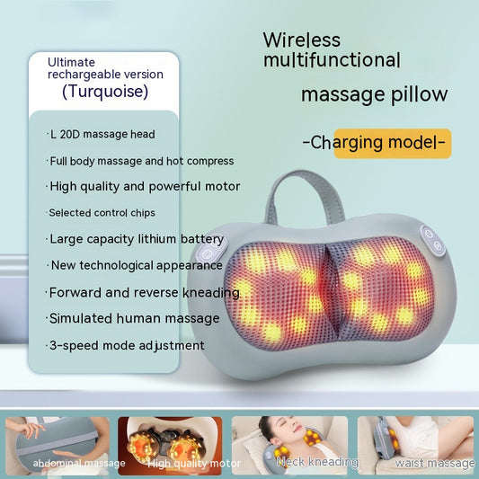 Multifunctional Back & Waist & Neck Massager Cushion for shiatsu heat - EverSlife wellness product