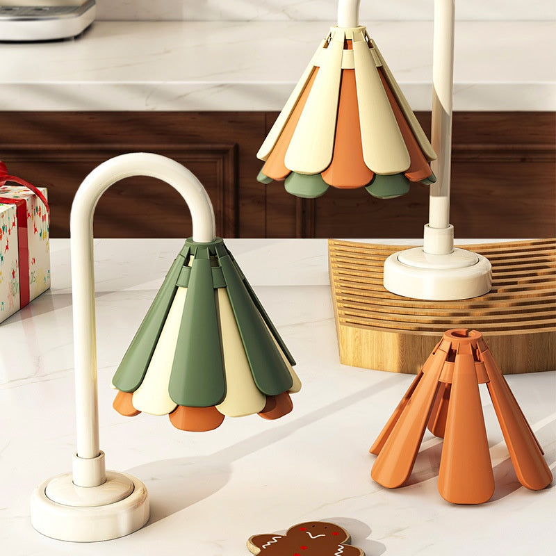 Christmas Tree Silicone Trivet | Heat-Resistant Holiday Table Mat