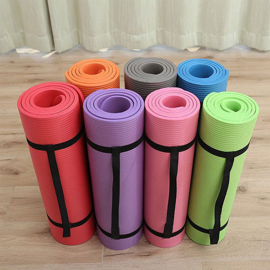 Premium NBR Non-Slip Yoga Exercise Mat for Home Gym and Pilates