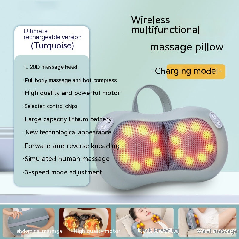 Multifunctional Back & Waist & Neck Massager Cushion | Shiatsu Heat