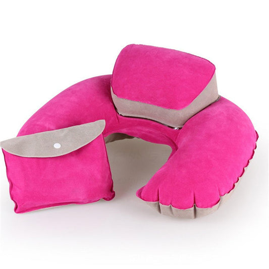 Memory Foam Travel Neck Pillow with Ergonomic Support for Flights
