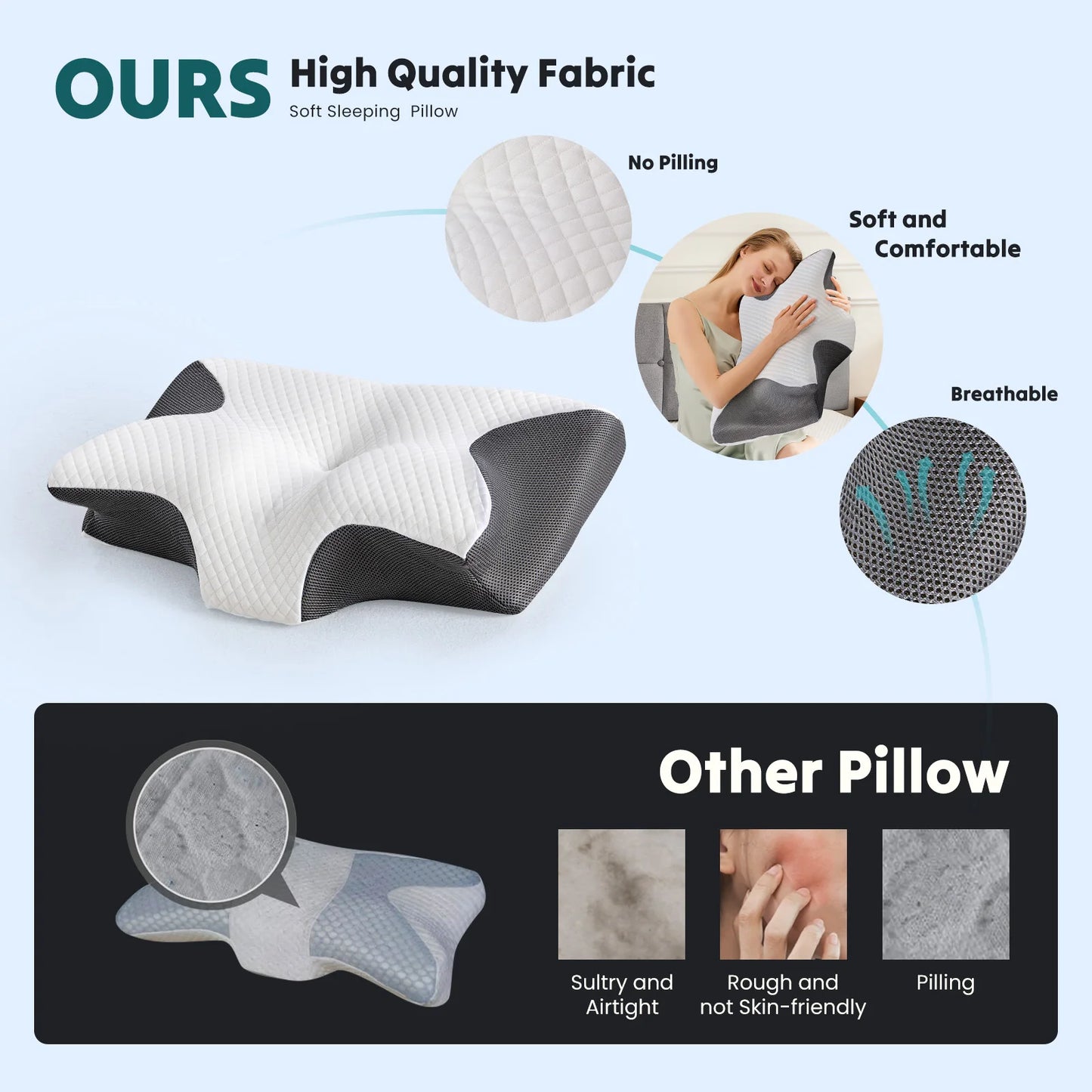 Cervical Neck Stretcher Pillow - Cervical Spine Traction for Pain Relief