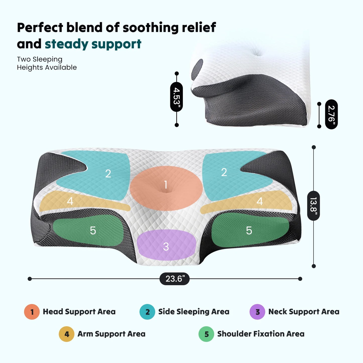 Cervical Neck Stretcher Pillow - Cervical Spine Traction for Pain Relief