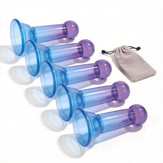 6-Pack Silicone Cupping Therapy Massage Cups for Muscle Recovery