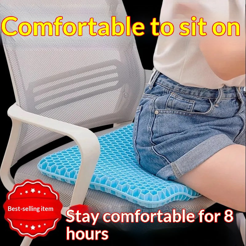 Gel Seat Cushion | Breathable Cooling Pad for Office Chairs