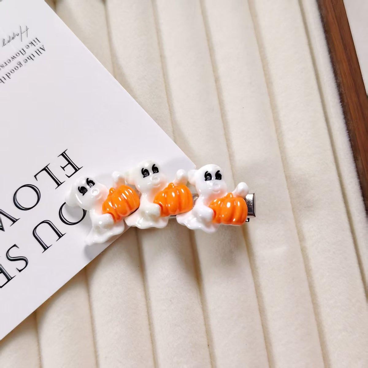 Halloween Witch Hat Hair Clip | Pumpkin Ghost Party Accessory for Kids
