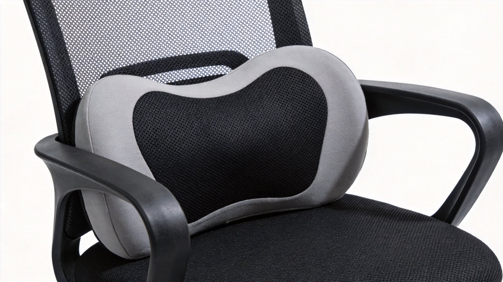 Memory Foam Lumbar Support Cushion for Lower Back Pain Relief - Office and Car