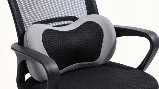 Memory Foam Lumbar Support Cushion for Lower Back Pain Relief - Office and Car