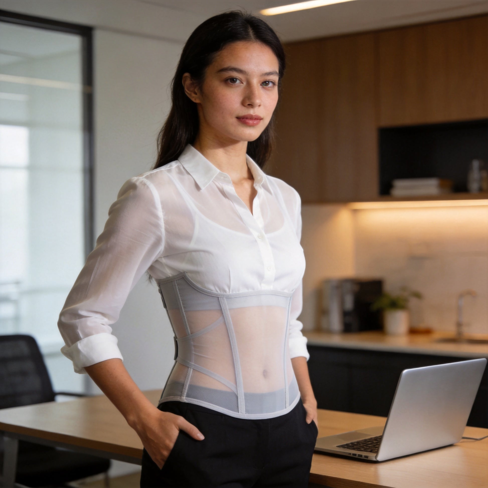 Posture Corrector - Lifestyle - Perfect Posture in Office