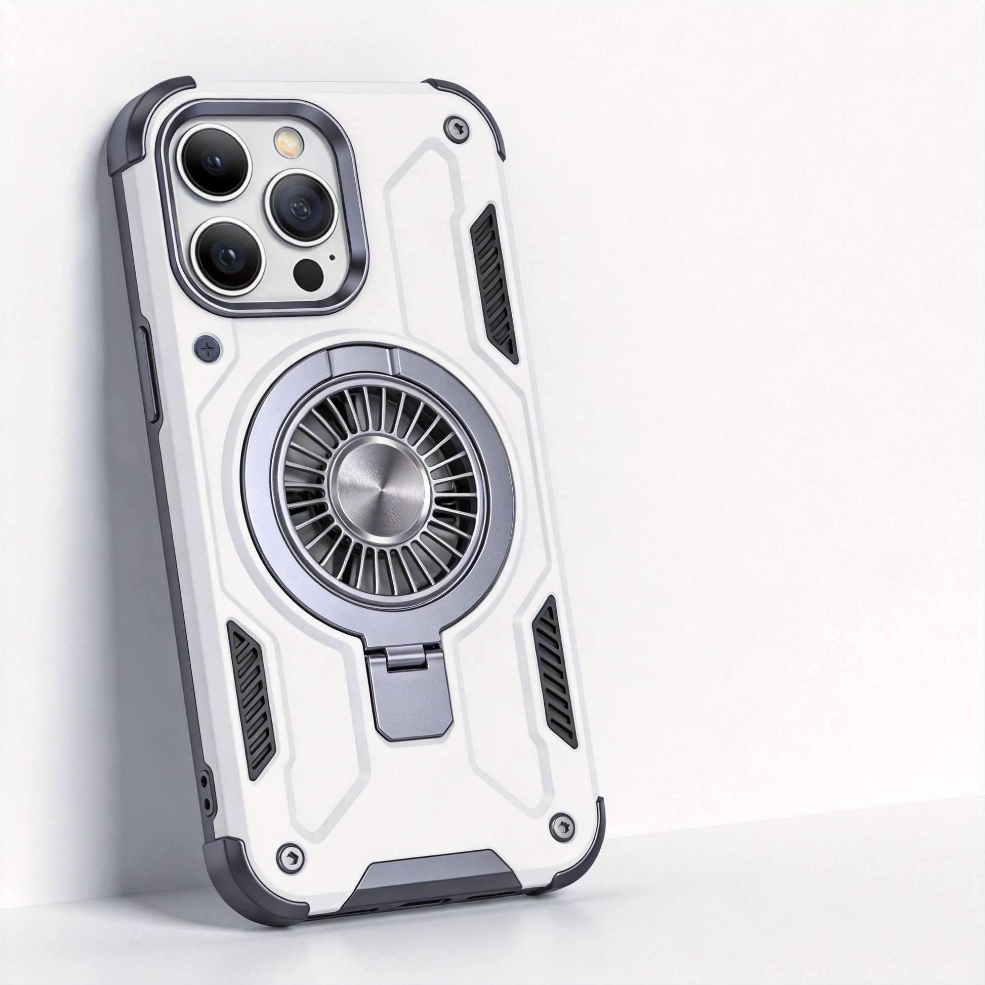 Magnetic Cooling Phone Case - Arctic White & Silver - Main Photo