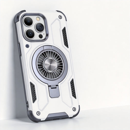 Magnetic Cooling Phone Case - Arctic White & Silver - Main Photo